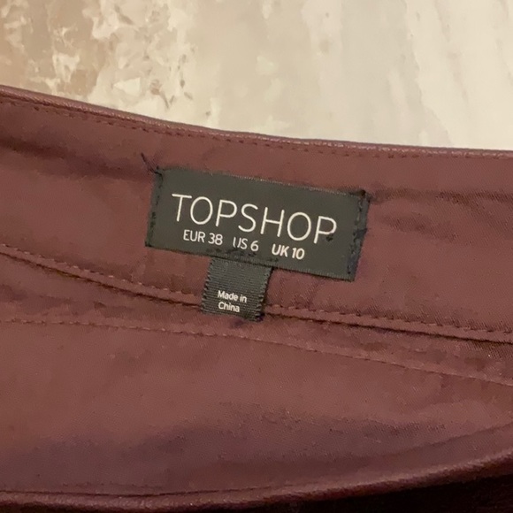 Top Shop maroon skirt - Picture 3 of 3